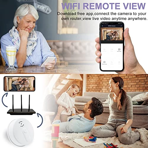 Hidden Camera Smoke Detector — Covert Surveillance, isekurity