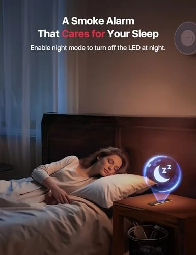 Smart Smoke Detector with Voice Alerts and 17 Locations — Carbon Monoxide Detectors, X-Sense