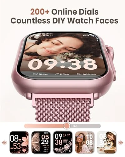 Smart Watch with Calls, Health Monitoring, and Fitness Tracking — Smartwatches, AKUMAKA