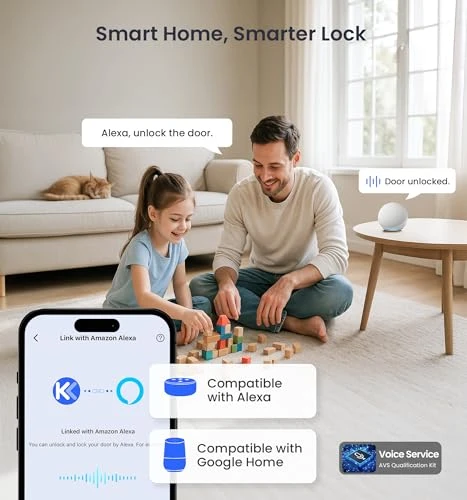 WiFi Smart Lever Lock with Fingerprint Keyless Entry — Levers, Veise