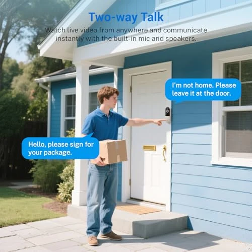 Wireless 1080p Wi-Fi Video Doorbell Camera with Night Vision, Two Way Audio and AI Motion Detection — Baby Monitors, SwagBuzz