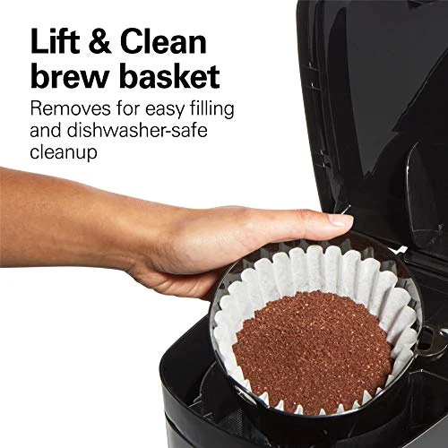 12 Cup Programmable Drip Coffee Maker with 3 Brew Options, Glass Carafe, Auto Pause and Pour — Coffee Makers, Hamilton Beach