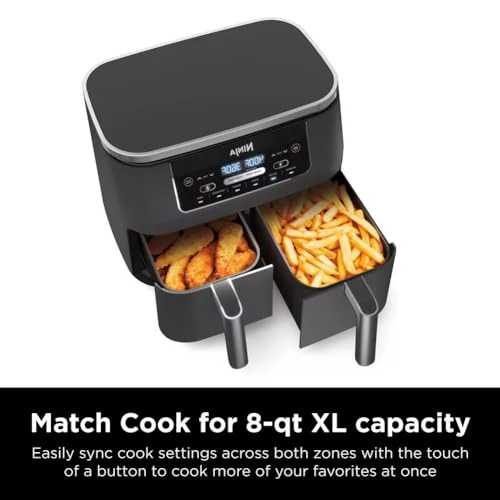 8 Quart 6-in-1 DualZone Air Fryer with 2 Independent Frying Baskets — Air Fryers, Ninja