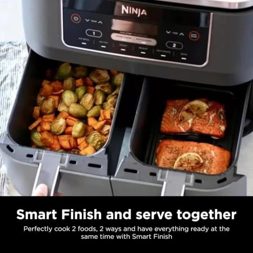 8 Quart 6-in-1 DualZone Air Fryer with 2 Independent Frying Baskets — Air Fryers, Ninja
