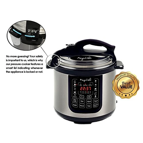8 Quart Digital Pressure Cooker — Electric Pressure Cookers, Megachef