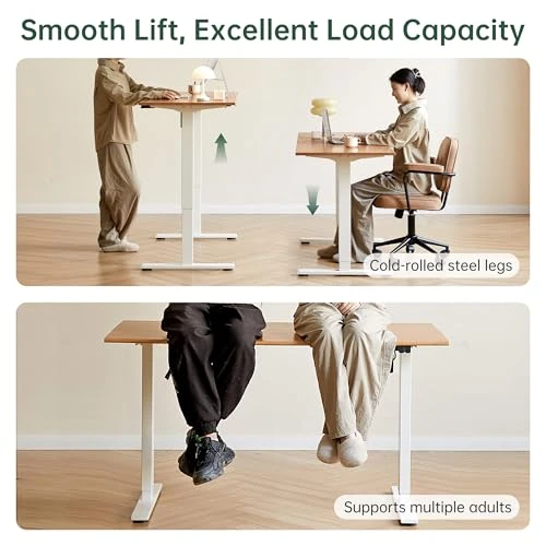 Electric Height Adjustable Standing Desk — Office, YESWOOD