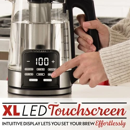 Electric Programmable Glass Kettle — Kettles & Tea Machines, Gourmia