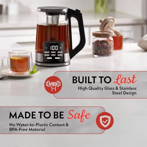 Electric Programmable Glass Kettle — Kettles & Tea Machines, Gourmia