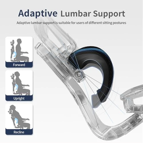 Ergonomic Office Chair with Mesh Seat Cushion, Adjustable Armrests and Headrest — Desk Chairs, marrap