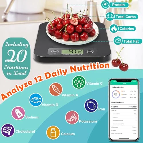Food Scale with Nutritional Calculator — Weight Management Tools, URAMAZ