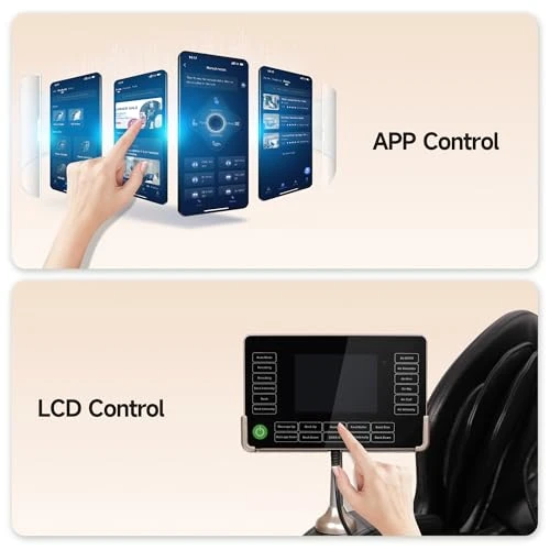 Full Body Massage Chair with Dual-core S Track, Shiatsu Massage, Zero Gravity, APP and LCD Control, Heating, Bluetooth — Back Relief Solutions, Real Relax