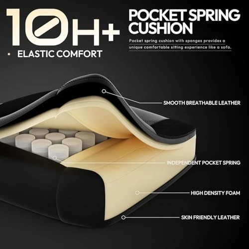 Gaming Chair with Massage and Footrest — Gaming Chairs, WAILOR