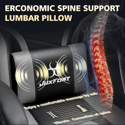 Gaming Chair with Massage and Pocket Spring Cushion — Gaming Seating Solutions, JuxFort