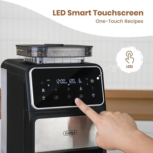 Grind & Brew Coffee Maker — Electric Blade Coffee Grinders, Gevi