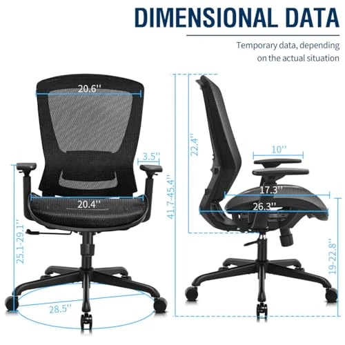 Mesh Office Chair — Desk Chairs, ELABEST