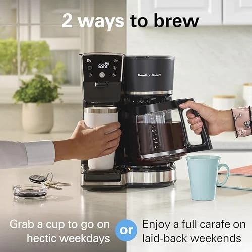 Programmable Drip Hot and Iced Coffee Maker & Single Serve Coffee Machine — Coffee Makers, Hamilton Beach