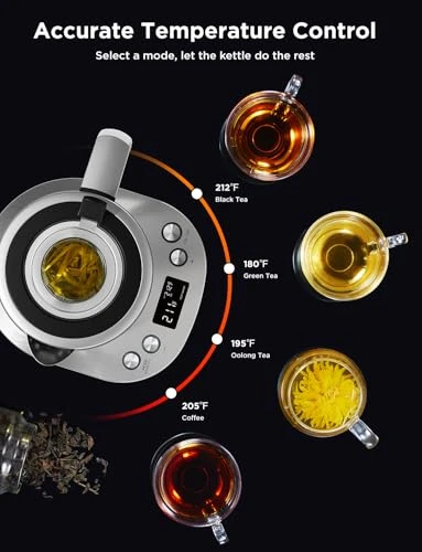 Smart Electric Kettle with Tea Infuser — Kettles & Tea Machines, GoveeLife