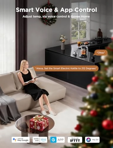 Smart Electric Kettle with Tea Infuser — Kettles & Tea Machines, GoveeLife
