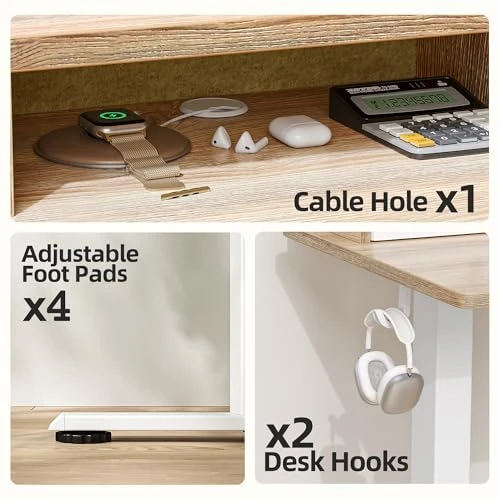 Standing Desk with Two Drawers — Office, TIQLAB