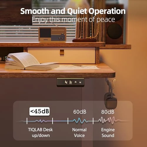 Standing Desk with Two Drawers — Office, TIQLAB
