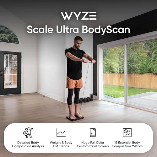 Ultra BodyScan Smart Scale with Handle — Body Composition Analysis, Wyze
