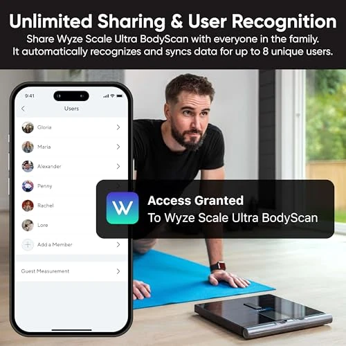 Ultra BodyScan Smart Scale with Handle — Body Composition Analysis, Wyze