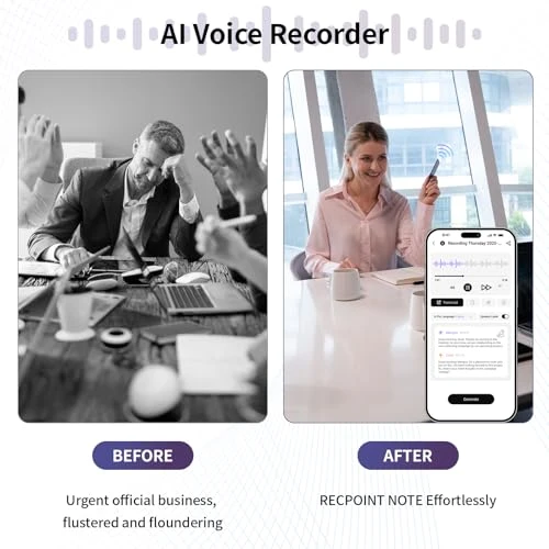 AI Voice Recorder with Transcription and Summarization — Voice Recognition & Productivity Software, RECPOINT