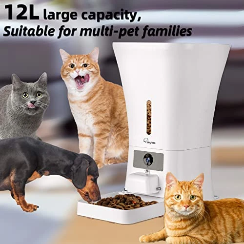 Automatic Pet Feeder with Camera and Treat Dispenser — Cameras & Monitors, SKYMEE