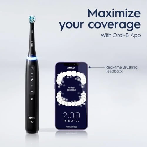 Deep Clean + Whiten Rechargeable Electric Toothbrush with Visible Pressure Sensor, Timer, Multiple Cleaning Settings,... — Electric Toothbrush Heads, Oral-B