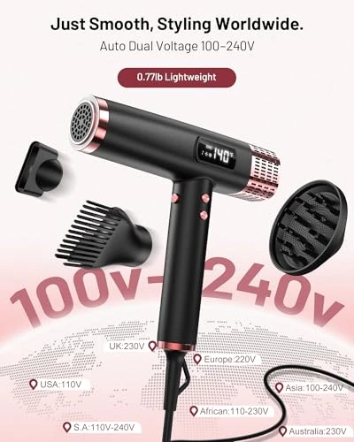 Dual Voltage Ionic Hair Dryer with Diffuser — Dryers & Accessories, MESCOMB