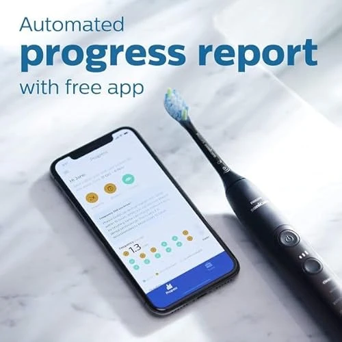 ExpertClean 7500 Black Rechargeable Electric Power Toothbrush — Rotating Electric Toothbrushes, Philips