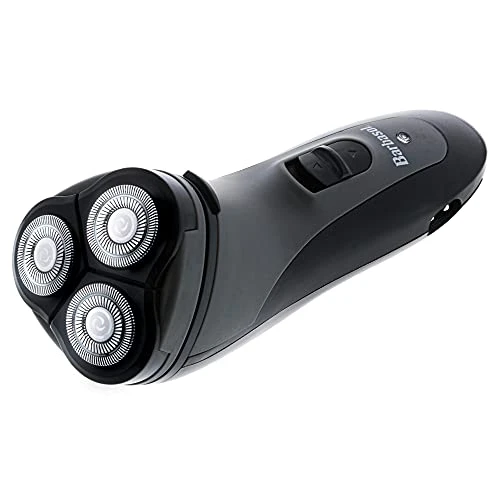 Rechargeable Electric Rotary Shaver with Stainless Steel Blades and Pop-Up Trimmer — Rotary, Barbasol