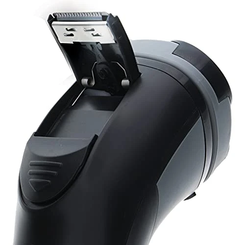 Rechargeable Electric Rotary Shaver with Stainless Steel Blades and Pop-Up Trimmer — Rotary, Barbasol