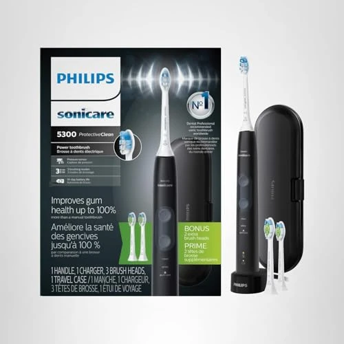 Rechargeable Electric Toothbrush with Pressure Sensor — Sonic Electric Toothbrushes, Philips