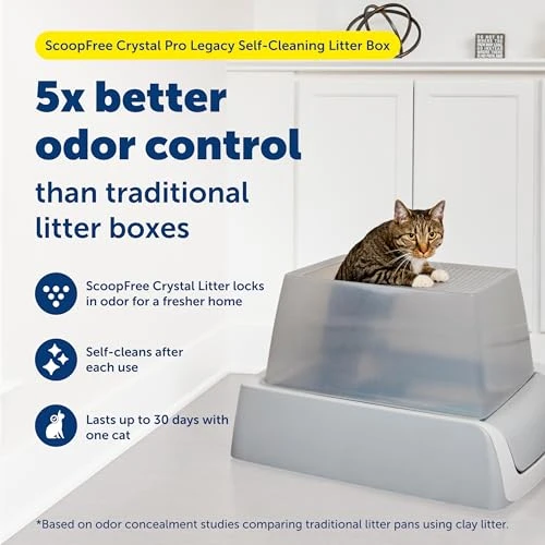 Self-Cleaning Automatic Litter Box with Top-Entry and Motion-Sensing — Training Systems, PetSafe