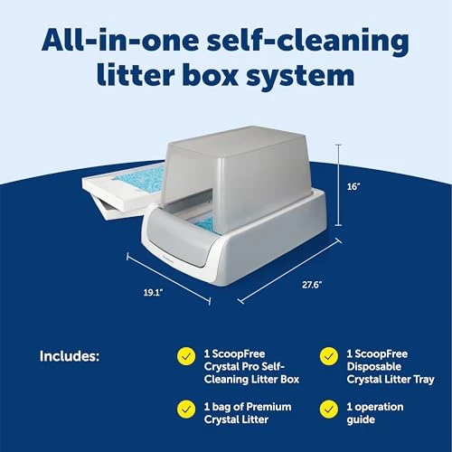 Self-Cleaning Automatic Litter Box with Top-Entry and Motion-Sensing — Training Systems, PetSafe