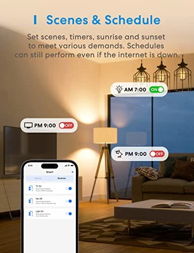 Smart Plug Power Strip with 4 AC Outlets and 4 USB Ports — Power Solutions & Surge Protection, meross