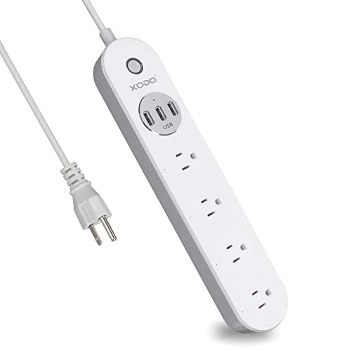 Smart Power Strip with WiFi, Surge Protection, 4 Outlets, 3 USB Ports — Power Solutions & Surge Protection, Contixo