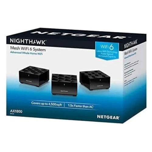 Whole Home Mesh WiFi 6 System, 3-Pack — Routers, NETGEAR