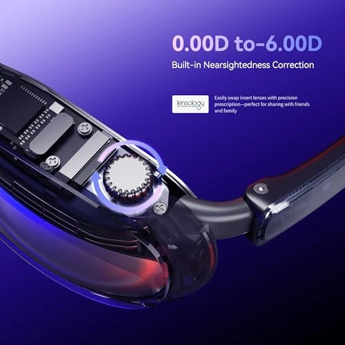 AR Glasses with 360-inch Virtual Theater, 50° FOV, 600nits Brightness — Smart Glasses, Rokid