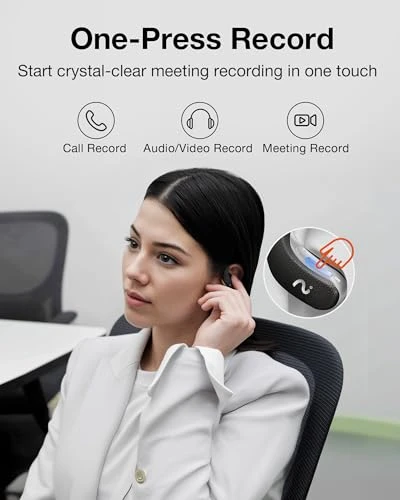OpenNote AI Voice Recorder – Open Ear Headphones — Language Translators, VIAIM