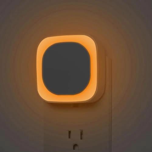 Plug-in Amber Night Light, Auto Dusk to Dawn, Soft Glow, Dimmable, Diffused Light — Night Lights, YUNLEX