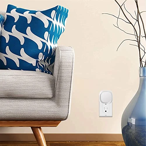 Plug-in Amber Night Light, Auto Dusk to Dawn, Soft Glow, Dimmable, Diffused Light — Night Lights, YUNLEX