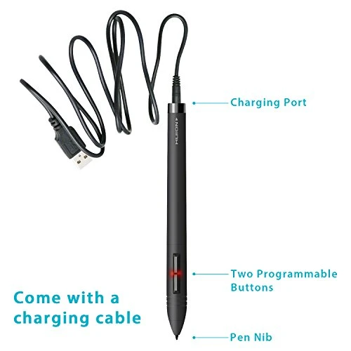 Rechargeable Digital Pen Stylus for Graphics Drawing Tablet — Styluses & Digital Pens, Huion