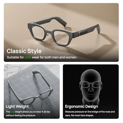 Smart Glasses with AR Display and AI Translation — Smart Glasses, inmo