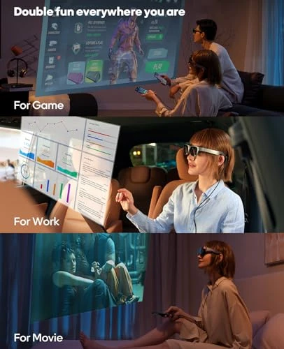 Smart Glasses with Massive 201 Inch Micro OLED Virtual Theater — Smart Glasses, FANGOR