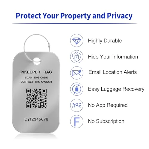 Smart QR Code Luggage Tags — Luggage Tags, PIKEEPER