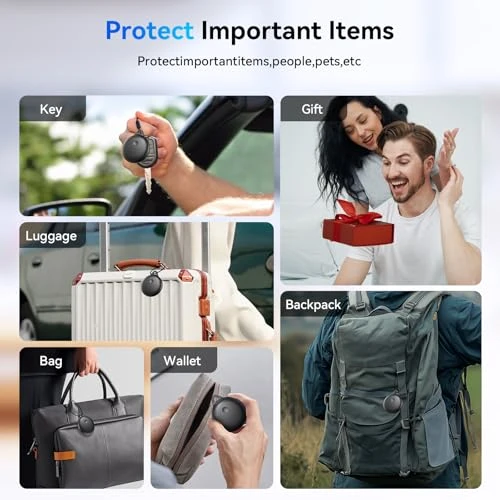 Smart Tracker Tags 4-Pack — Item Locators, Delumu