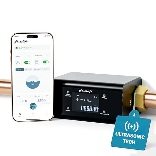 Smart Water Monitor and Automatic Shutoff — Water Leak Detection Systems, FRIZZLIFE