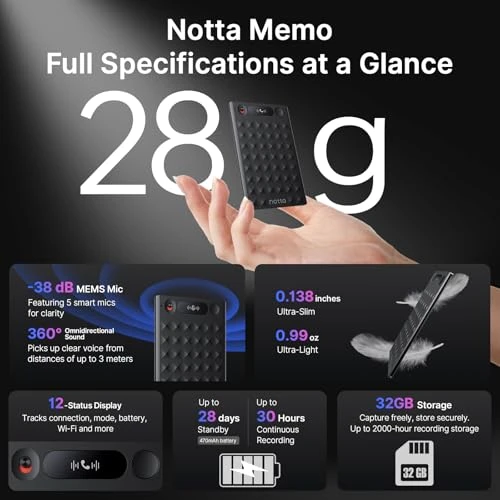 Voice Recorder with AI Transcription and Summary — Voice Recognition & Productivity Software, Notta